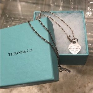 Tiffany & Co heart charm necklace